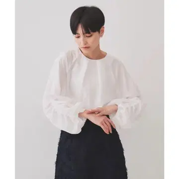 셔링 슬리브 블라우스 세탁기 사용 가능