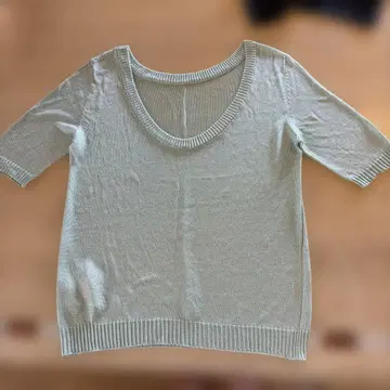 MISSONI 반팔 니트 라이트 블루