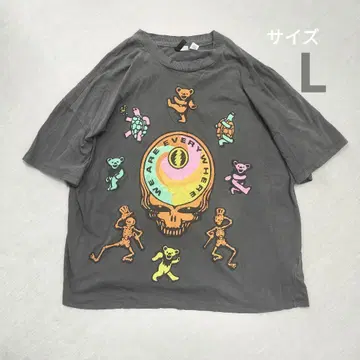 H&M Grateful Dead 오버 사이즈 블랙 티셔츠