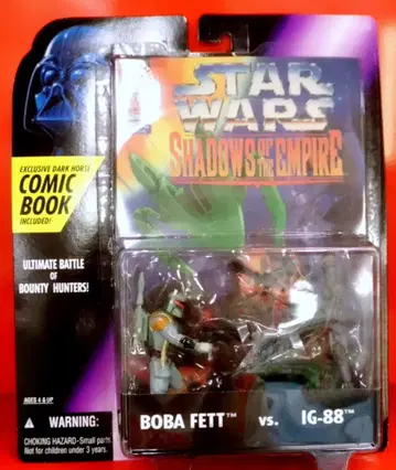 해즈브로 재팬 SHADOWS OF THE EMPIRE 보바 펫 VS IG-88 3.5인치