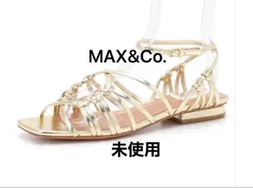 MAX&Co. 골드 스트랩 샌들 미사용