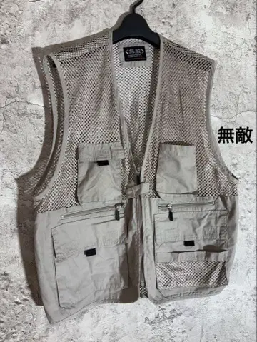 무적 면 혼방 다기능 낚시용 조끼 메쉬 작업 아웃도어