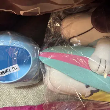 스누피 수납 박스 봉제 인형 세트