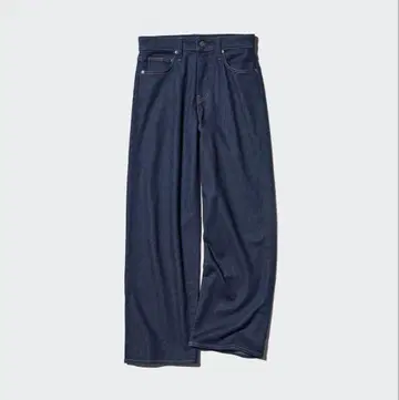 UNIQLO EZY 와이드 스트레이트 청바지 69 NAVY