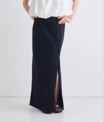 CODE A slit jersey skirt