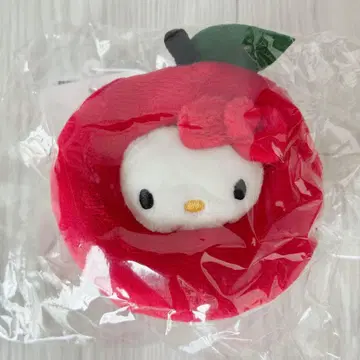[ 새상품 미사용 ] HELLO KITTY 봉제 키링 7 사과 키티