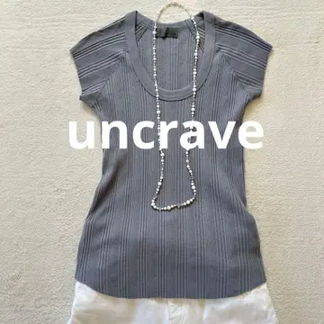 [ uncrave ] 앙크레이브 온워드 카시야마 티셔츠 U넥 리브 편직