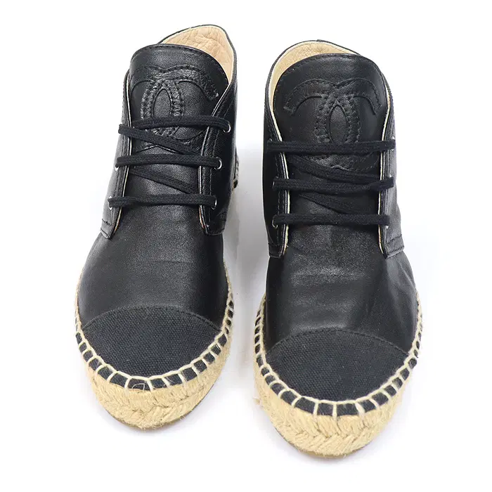 Chanel(샤넬) G29600 블랙 램스킨 CC로고 여성 에스파듀 35 CO07359CH