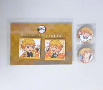 귀멸의 칼날 키메츠 학원 ufotable 젠이츠 캔뱃지 세트