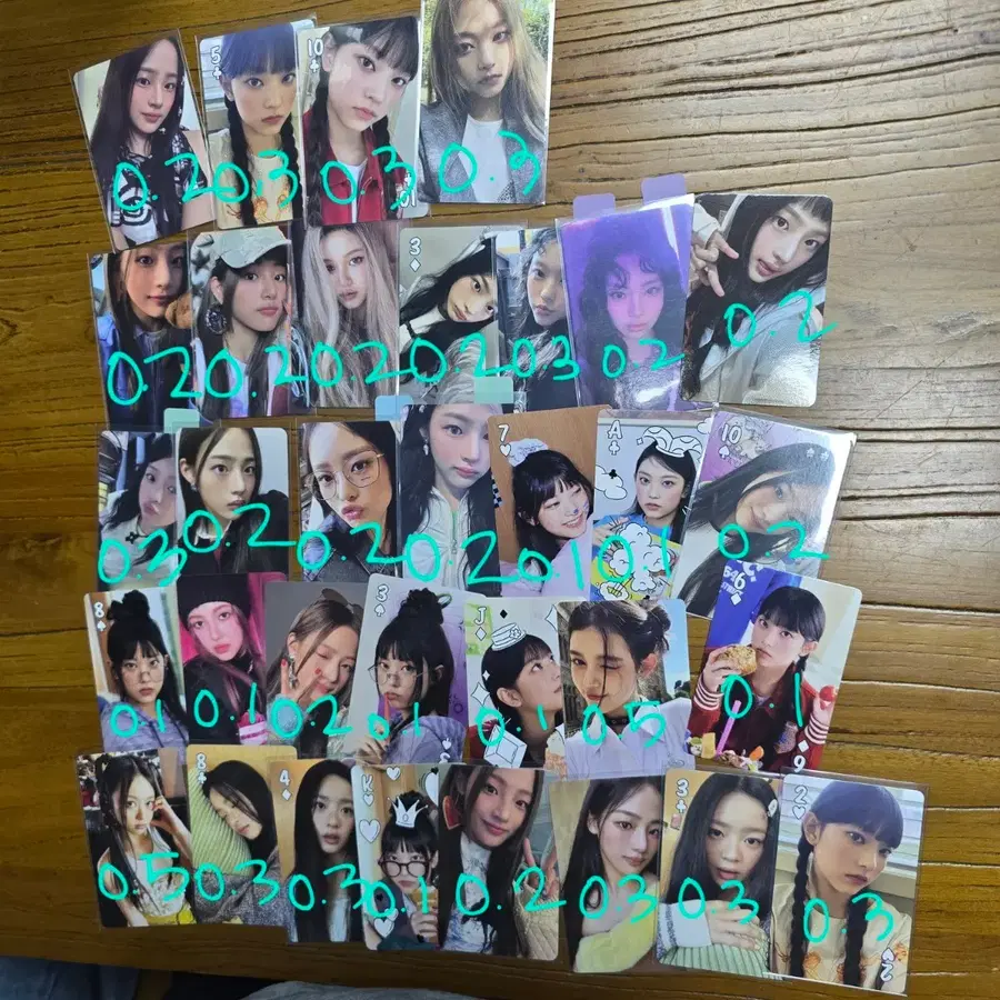 뉴진스 포카 미공포 앨범 시그 시즌그리팅 포카 양도