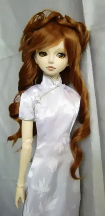 내열 인형 가발 [히메카즈라] 볼륨 헤어 웨이브 오렌지 브라운 MS/카니호루