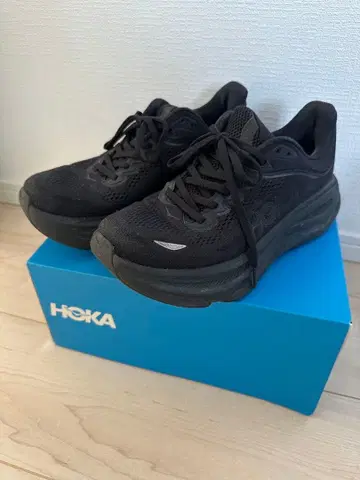 HOKA BONDI 9 블랙 25.5cm 스니커즈