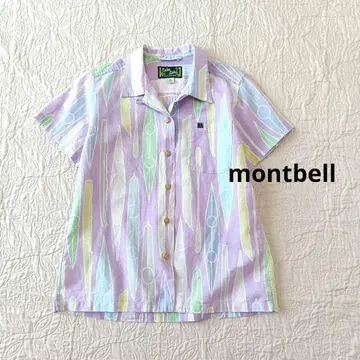 [컨디션 최상] montbell 타케로하 셔츠 서핑보드 패턴 M