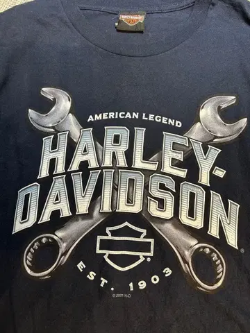 Harley-Davidson 티셔츠 네이비 XL