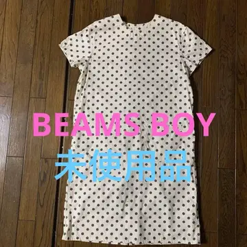 BEAMS BOY 도트 무늬 반팔 원피스