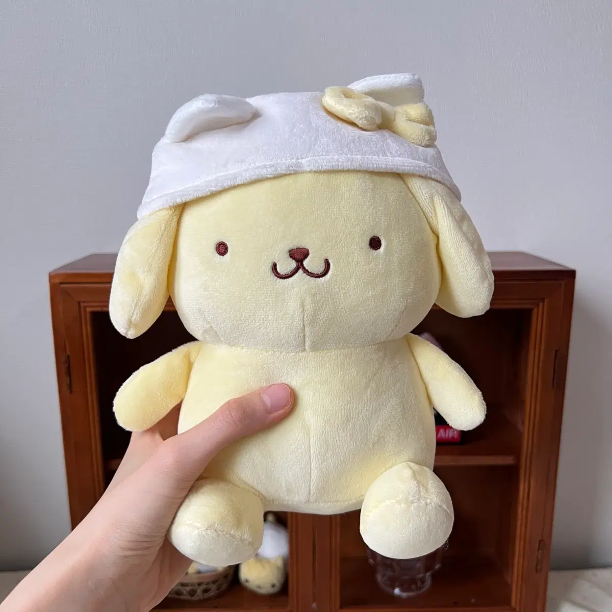 산리오 폼폼푸린 고양이 귀 네코 미미 인형