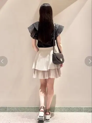 SNIDEL 오버랩 플레어 스커트 M 사이즈