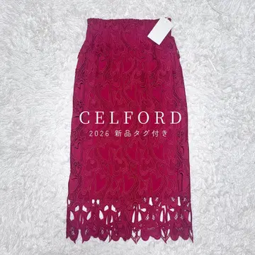 26년 새상품 셀포드 CELFORD 하트 레이스 타이트 스커트