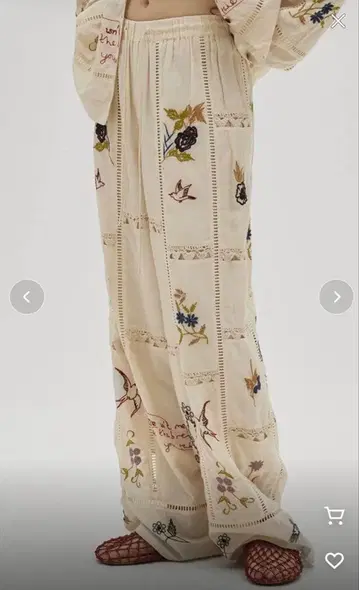 TODAYFUL Embroidery Patchwork Trousers 36