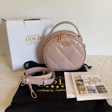 미사용품 COCOCELUX GOLD 퀼팅 숄더백