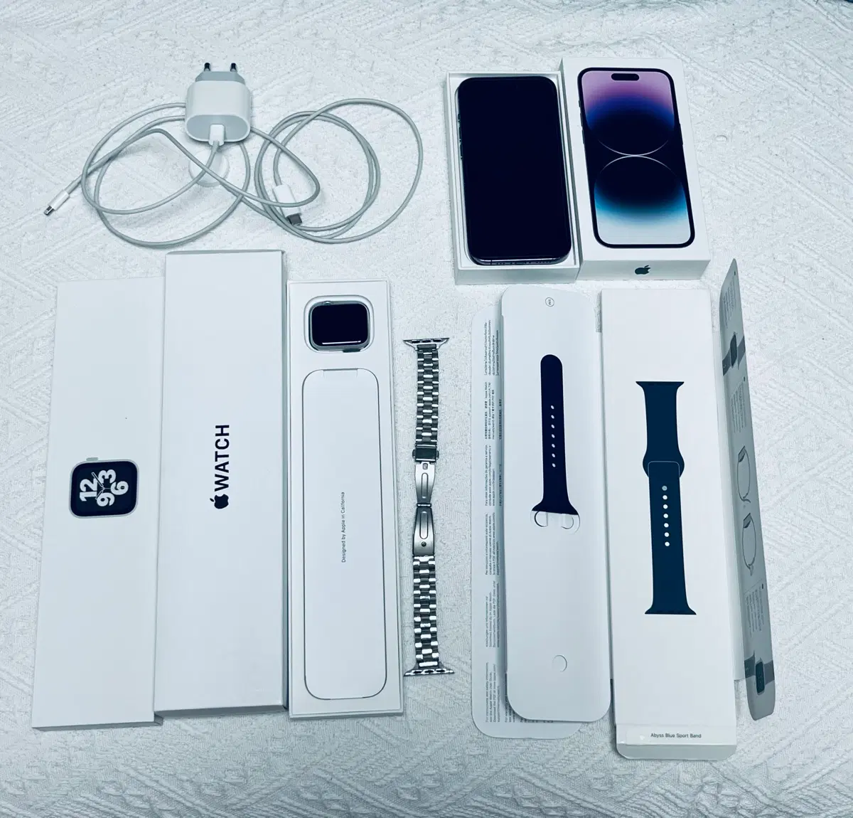 아이폰 14 pro 프로 512GB 딥 퍼플 + 워치 SE 40mm