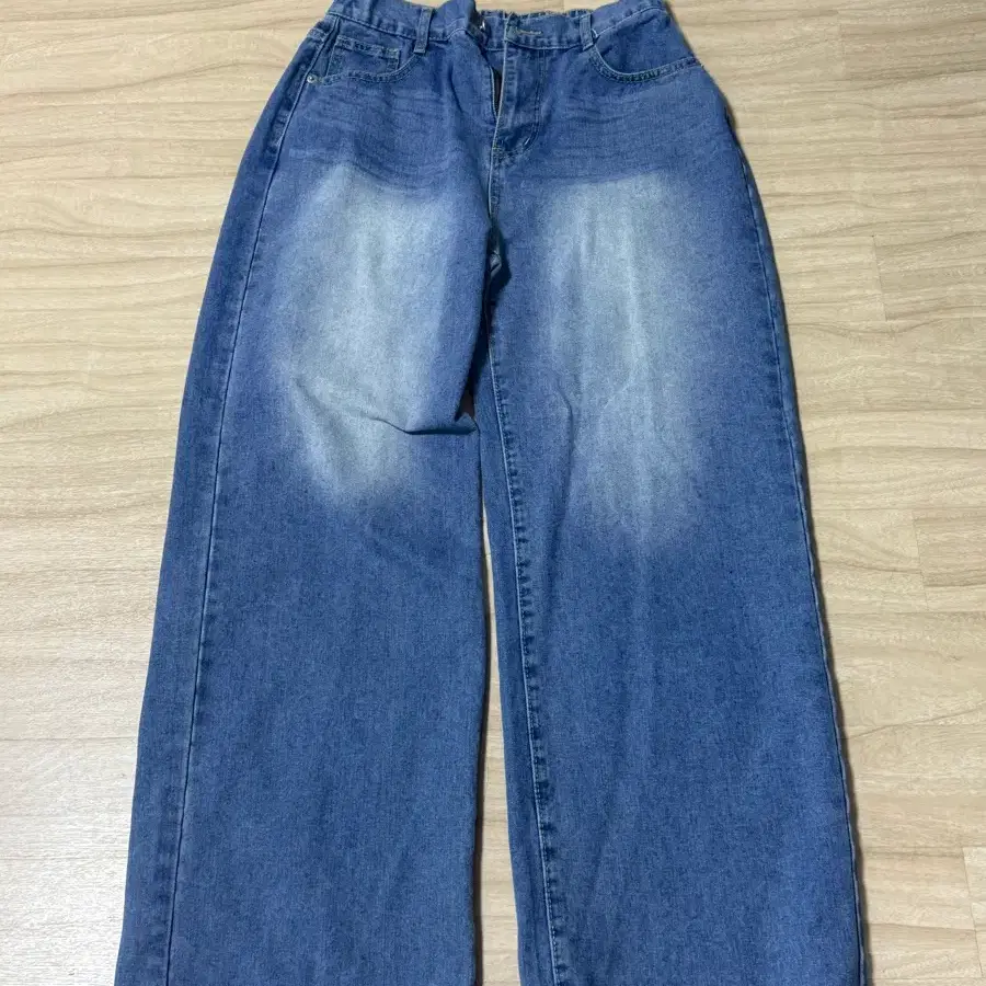 청바지 와이드 통 데님 팬츠