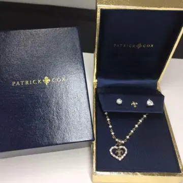 PATRICK COX 목걸이 귀걸이 세트 골드
