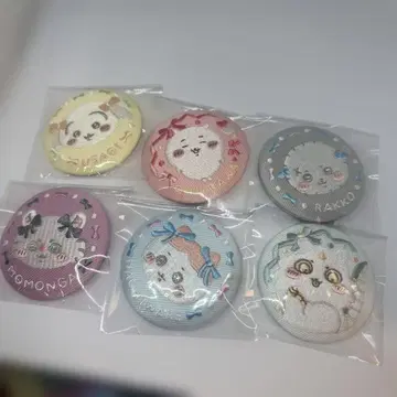 치이카와 자수 캔뱃지 비스킷 2