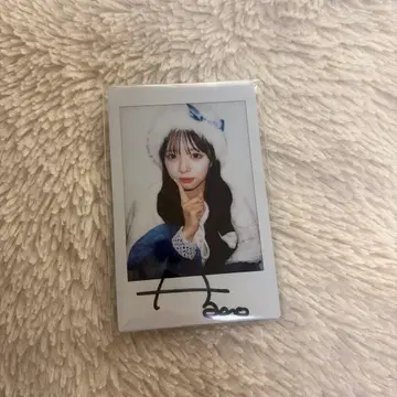 마스다 아야노 온라인 혜택회 친필 사인 폴라로이드