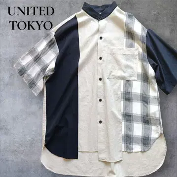 UNITED TOKYO 클레이지 패턴 오버사이즈 빅 셔츠