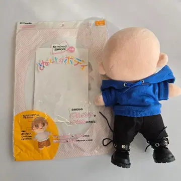 인형용 바디 L 사이즈 파랑 후드티 포함