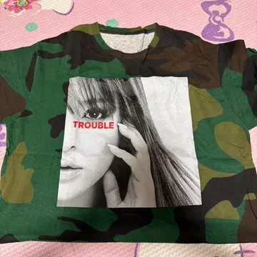 하마사키 아유미 TROUBLE 투어 T셔츠 카모 패턴