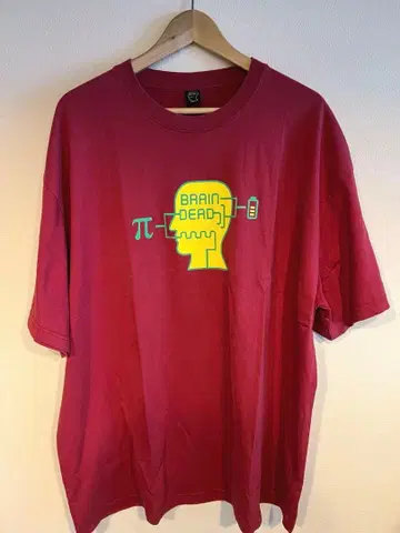 Brain Dead 티셔츠 빨간색