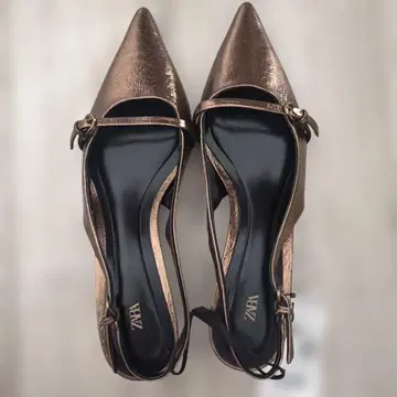 ZARA 슬링백 슈즈 37