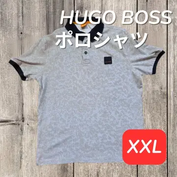 HUGO BOSS BOSS ORANGE 올 패턴 피케 셔츠 XL 상당 XXL