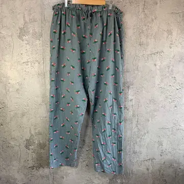 B3918 구제 의류 패턴 파자마 팬츠 그레이 90s Y2K