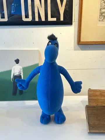 빈티지 봉제 인형 블루