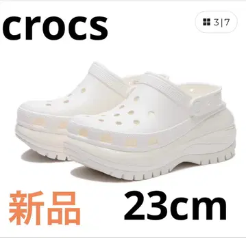 crocs 메가 크러쉬 크로그 23cm 화이트