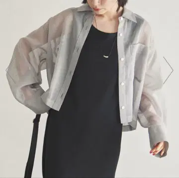 2024 정가 12,980 두 아카이브 시어 셔츠 숏 기장 그레이
