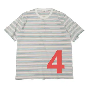 auralee 25aw gradient stripe jersey tee 4