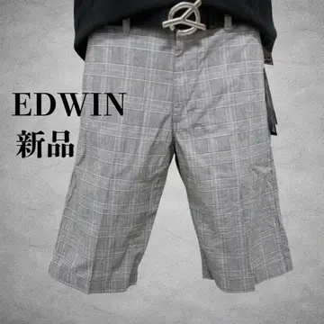EDWIN PRESTIGE 숏팬츠 글렌체크 패턴 팬츠