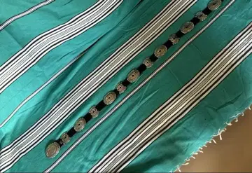 네이티브 아메리칸 주얼리 콘초 14개 + 가죽 벨트 (미가공)