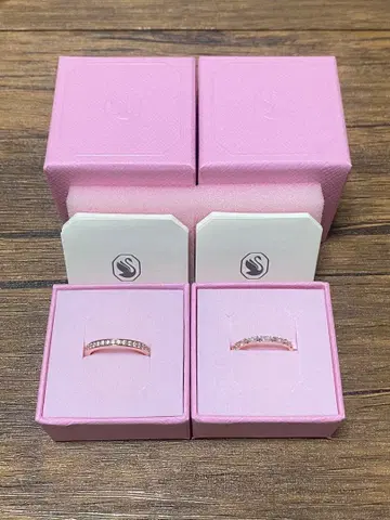 SWAROVSKI 반지 2개 세트