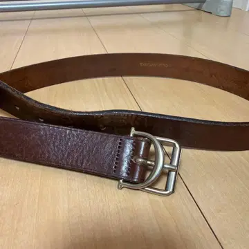 DESIGNWORKS 남성용 가죽 벨트 브라운