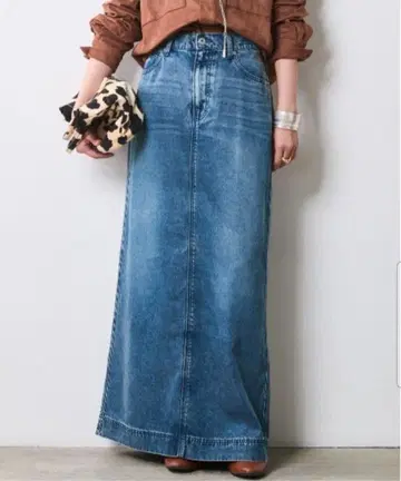 [CHIC STYLE] 소프트 데님 맥시 스커트