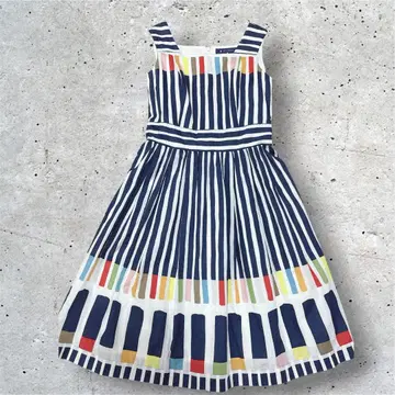 M'S GRACY 스트라이프 슬리브리스 원피스 40/L size