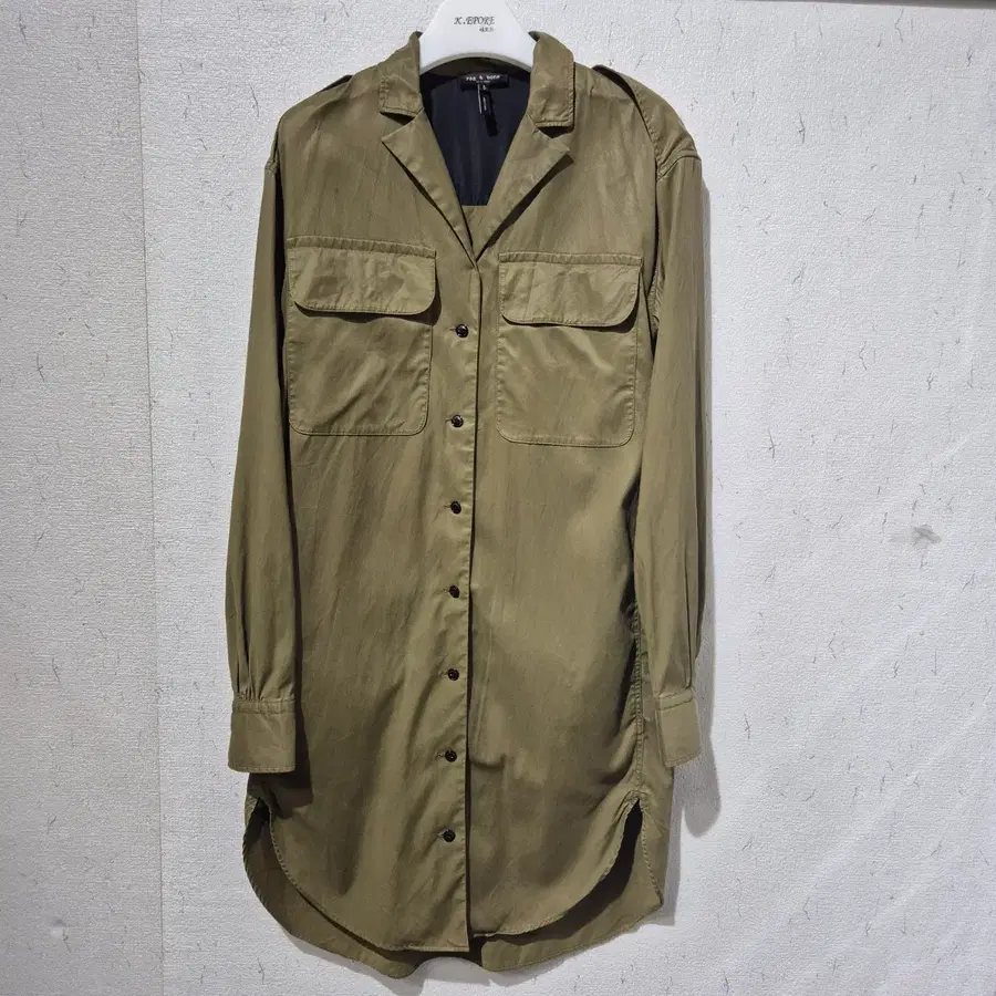 랙앤본 rag&bone 뉴욕 셔츠 원피스 카키