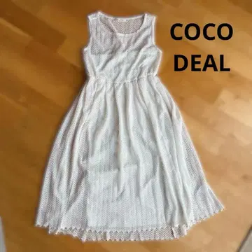 COCO DEAL 슬리브리스 레이스 원피스