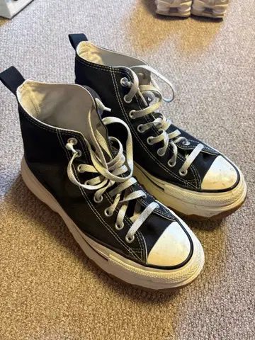 CONVERSE 올스타 통굽 컨버스 블랙 트렉 웨이브 27cm