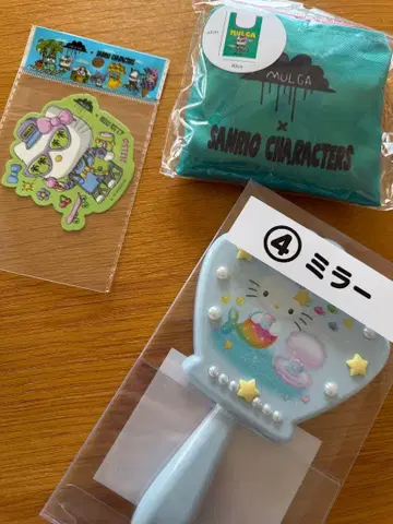 오키나와 한정판 모루가 x 산리오 에코백 헬로키티